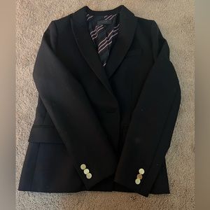 J. Crew, US 4, Wool blazer, navy blue, like new